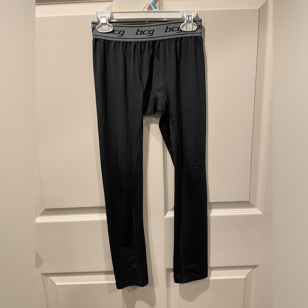 BCG compression leggings pants black like new size 14